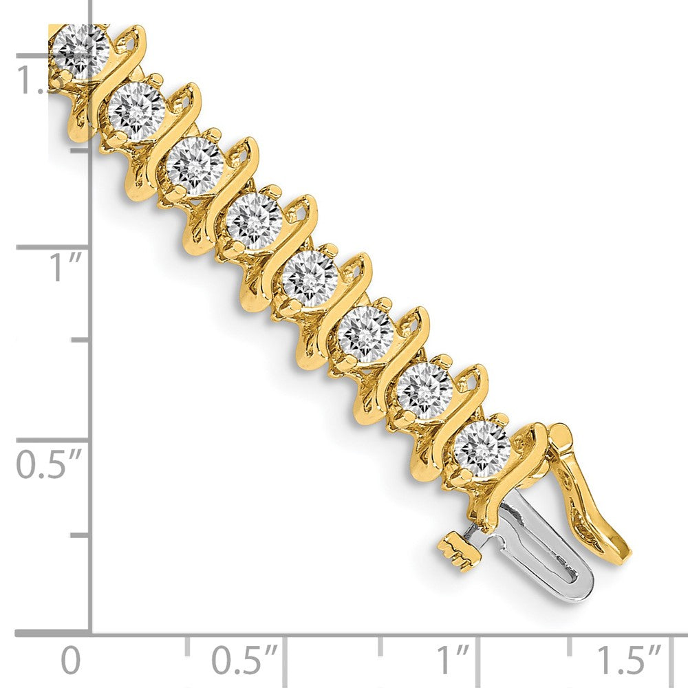 14k A Diamond Tennis Bracelet