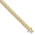 14k VS Diamond tennis bracelet
