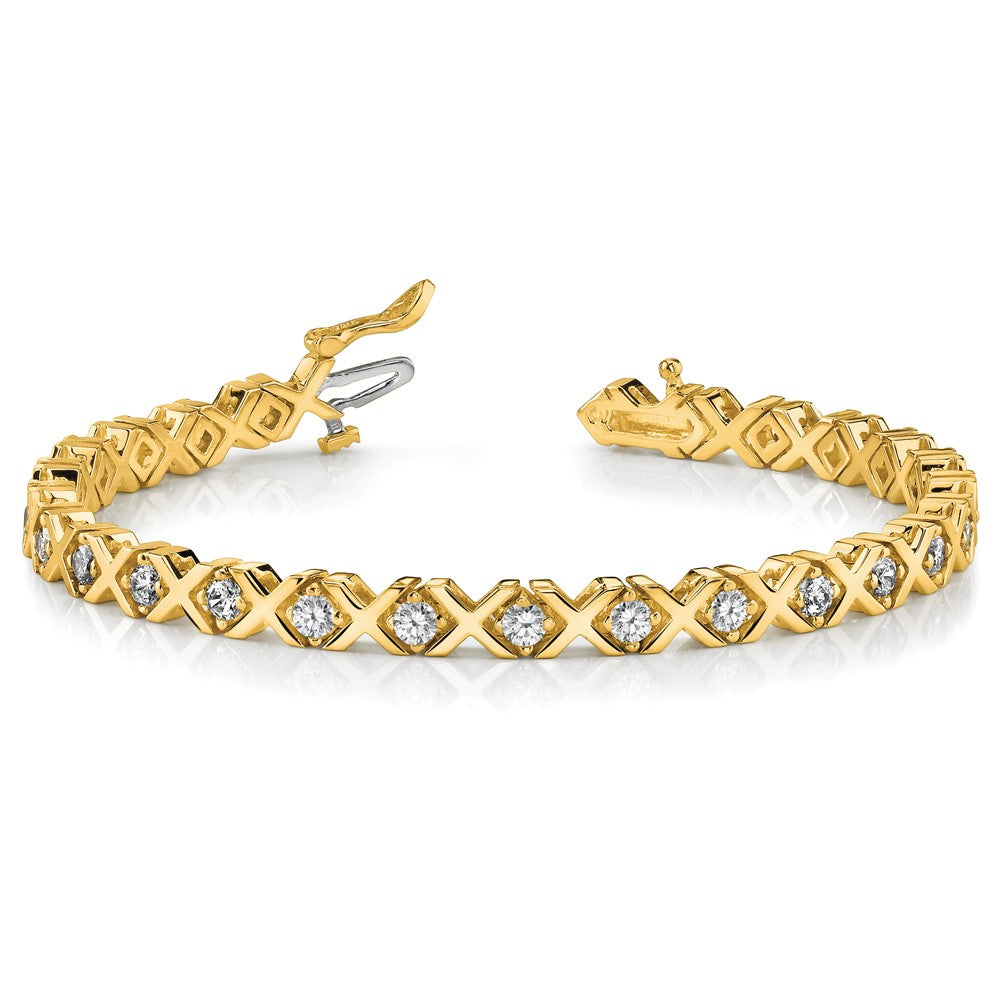 14k 2.6mm Diamond Tennis Bracelet Mounting