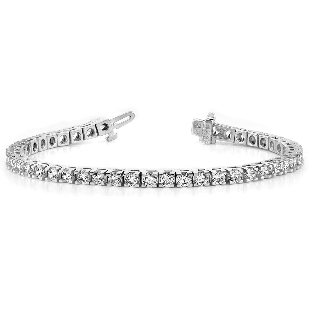 14k White Gold VS Diamond Tennis Bracelet