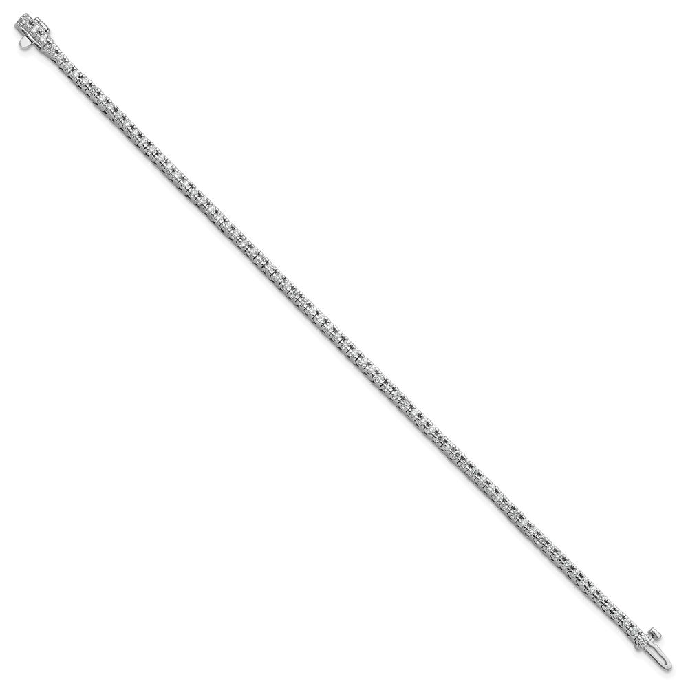 14k White Gold AAA Diamond Tennis Bracelet