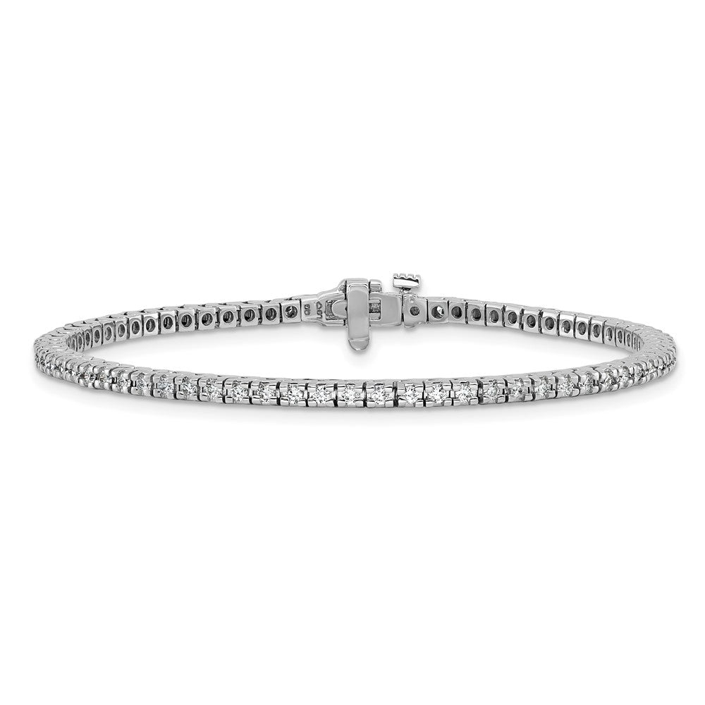 14k White Gold AAA Diamond Tennis Bracelet