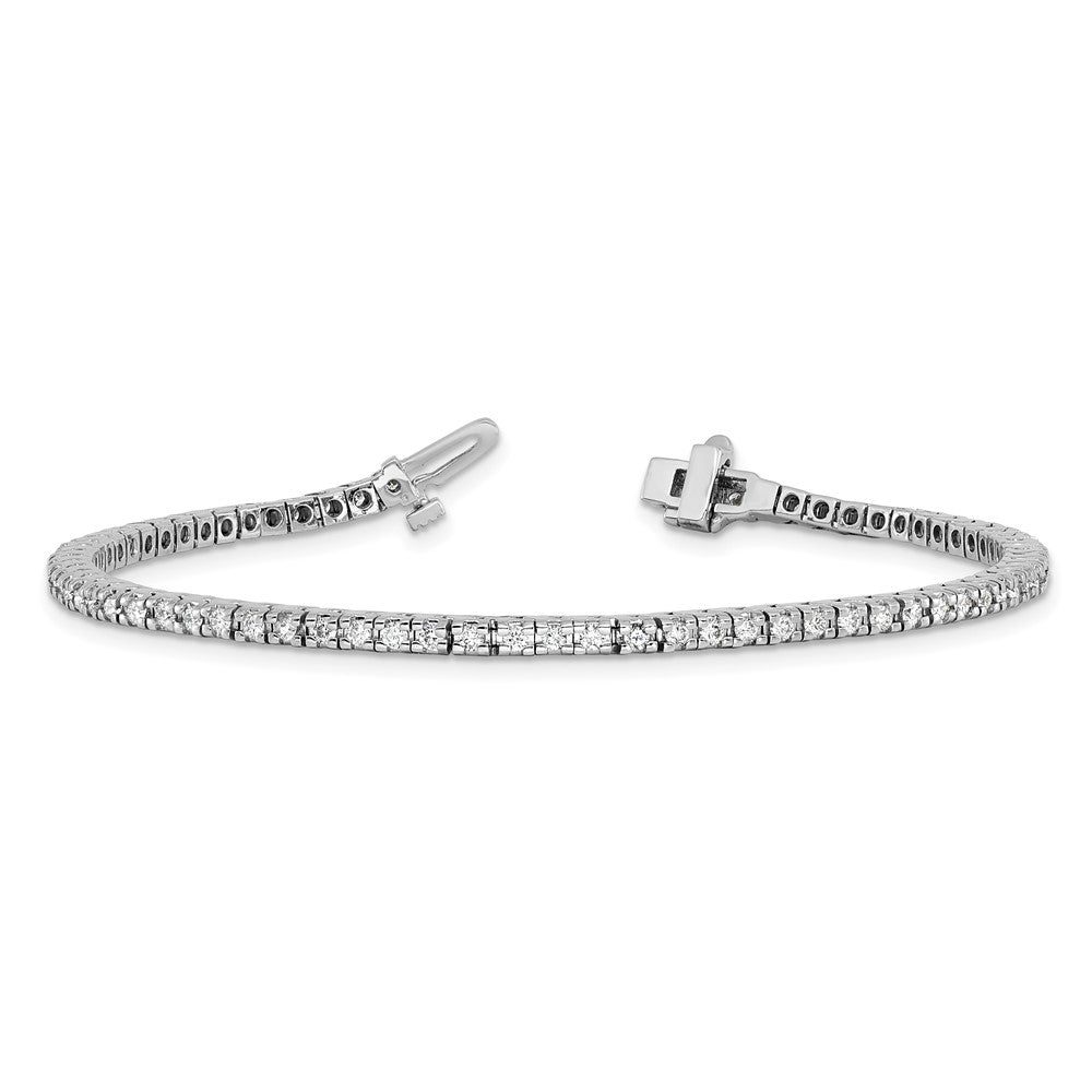 14k White Gold AAA Diamond Tennis Bracelet