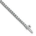 14k White Gold A Diamond Tennis Bracelet