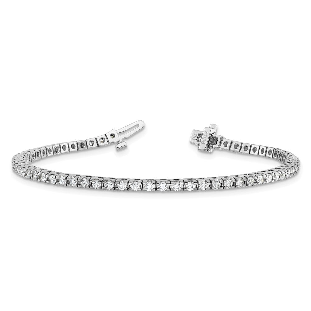 14k White Gold VS Diamond Tennis Bracelet