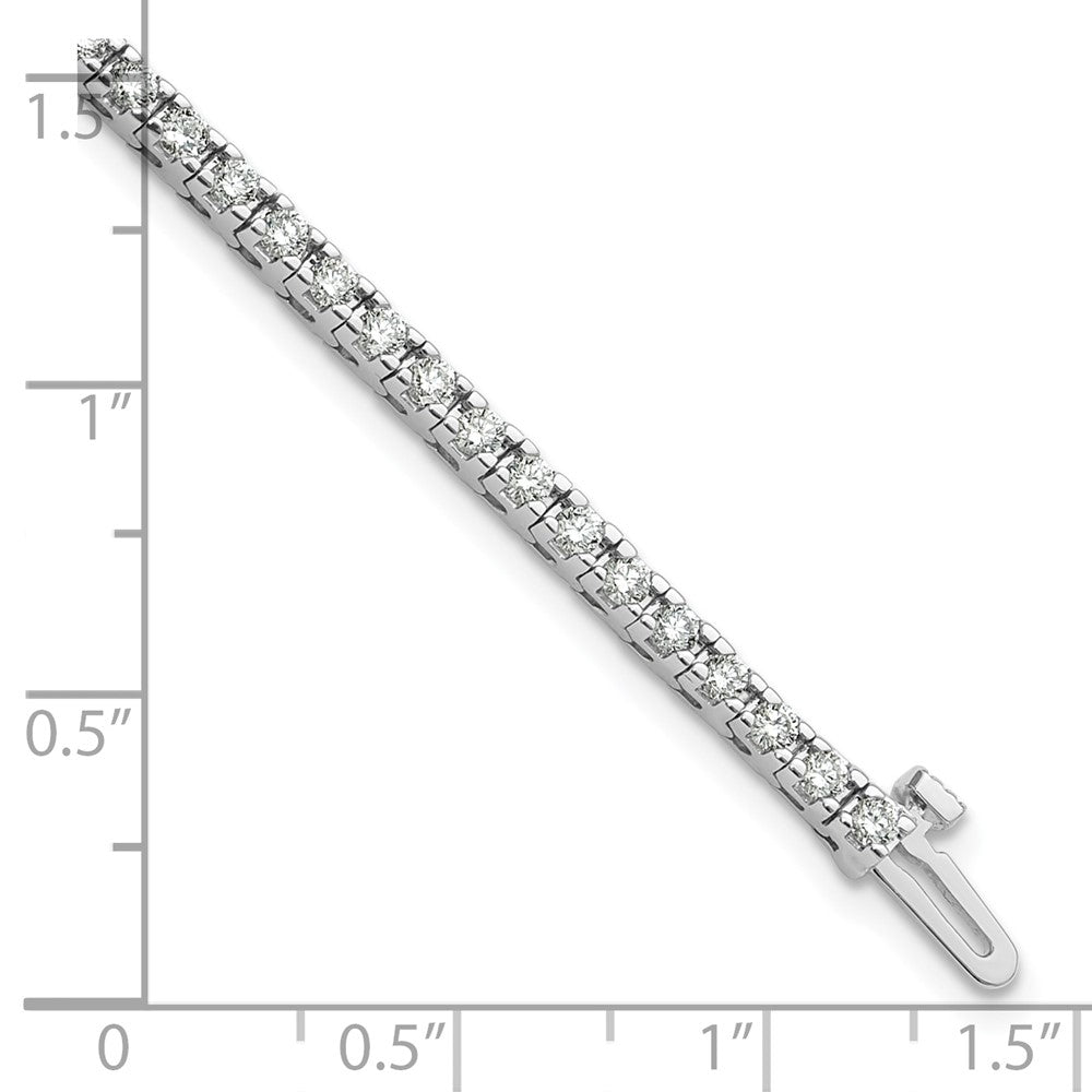14k White Gold AAA Diamond Tennis Bracelet