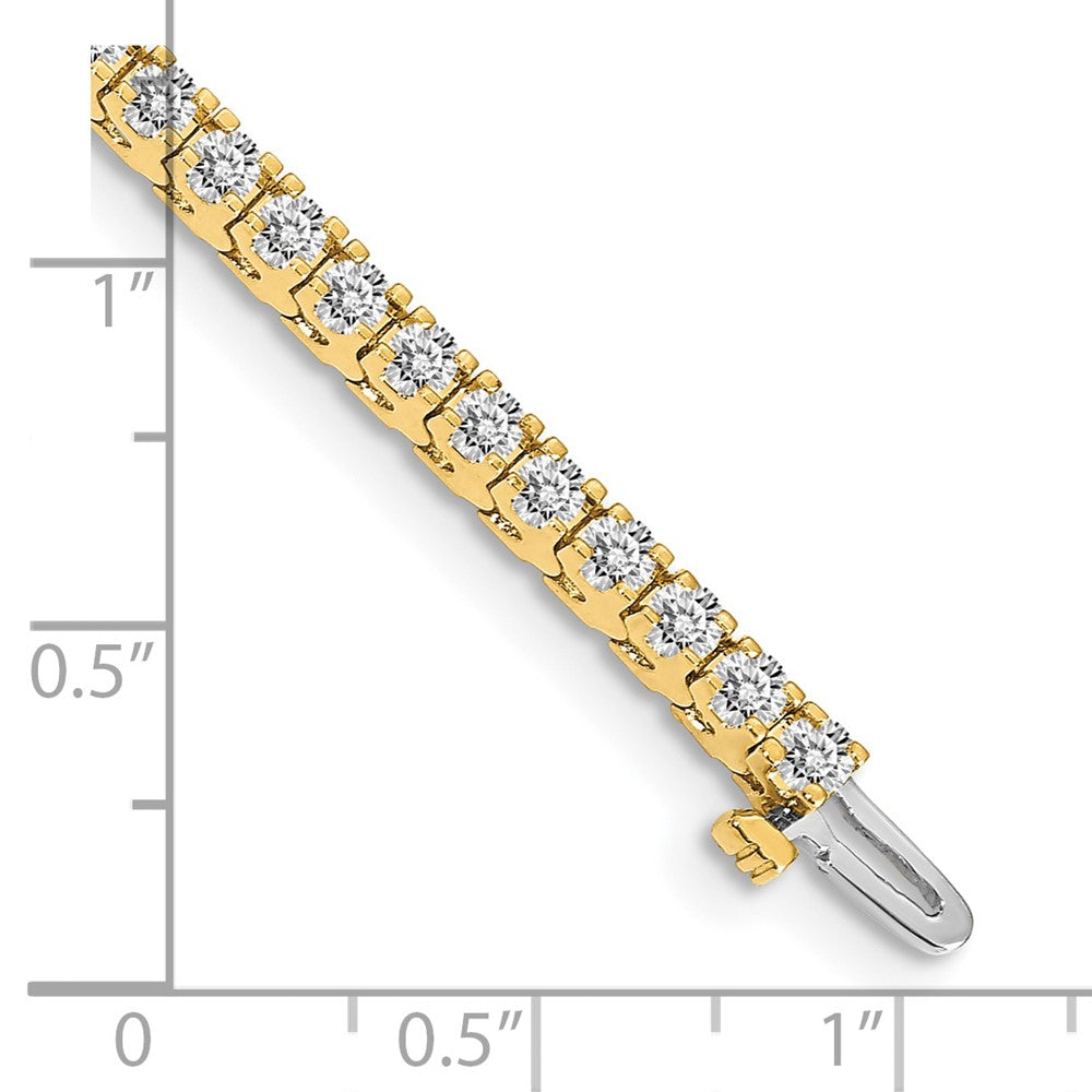 14k AA Diamond Tennis Bracelet