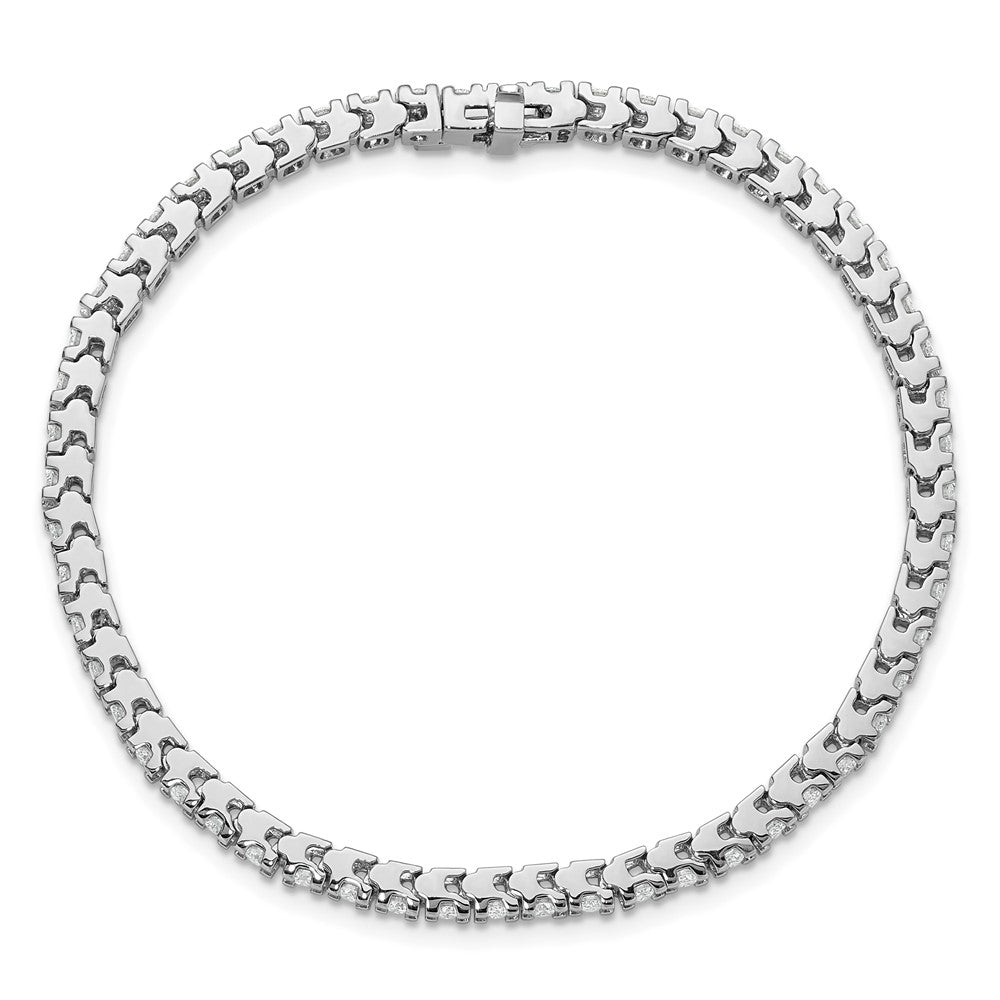 14k White Gold A Diamond Tennis Bracelet