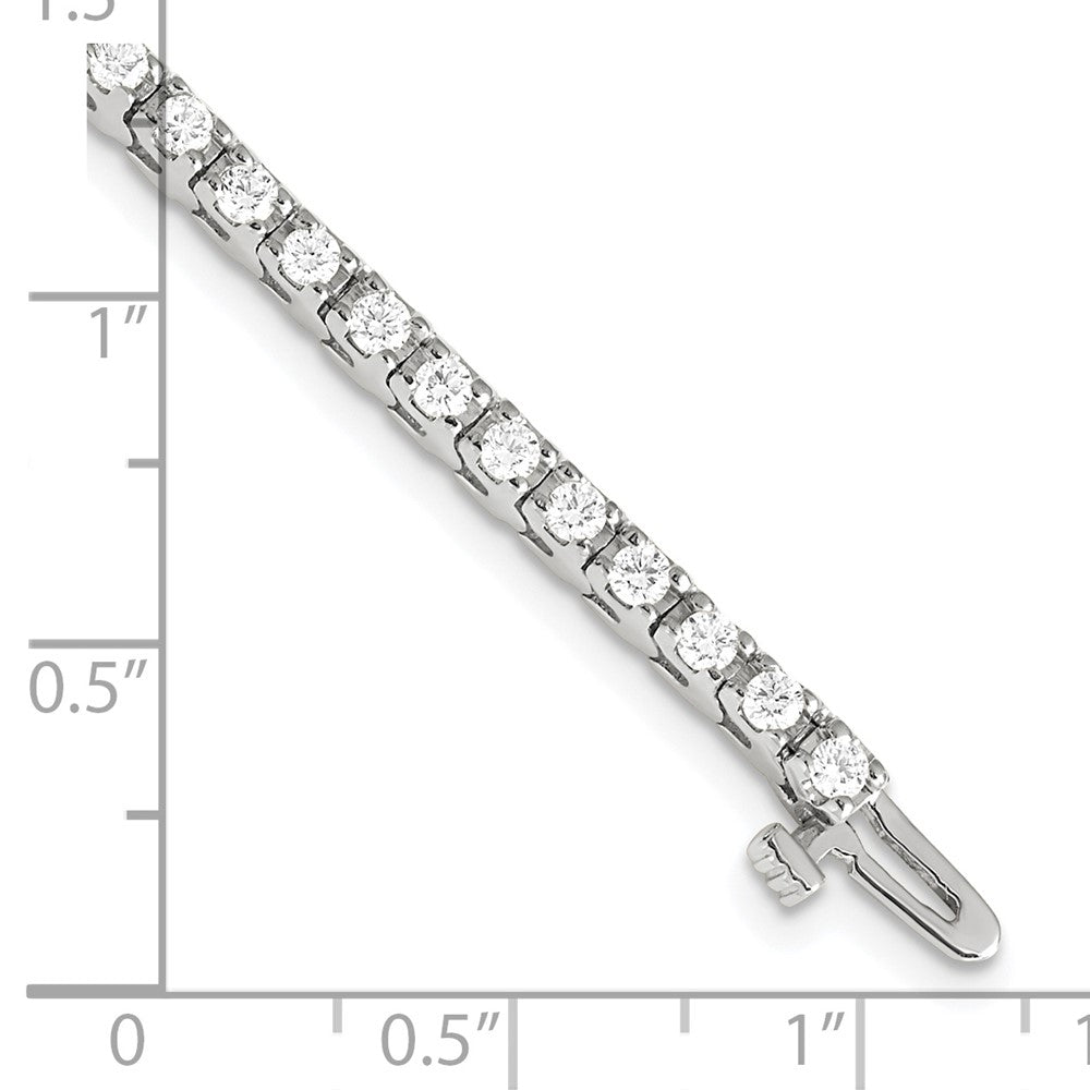 14k White Gold AA Diamond tennis bracelet