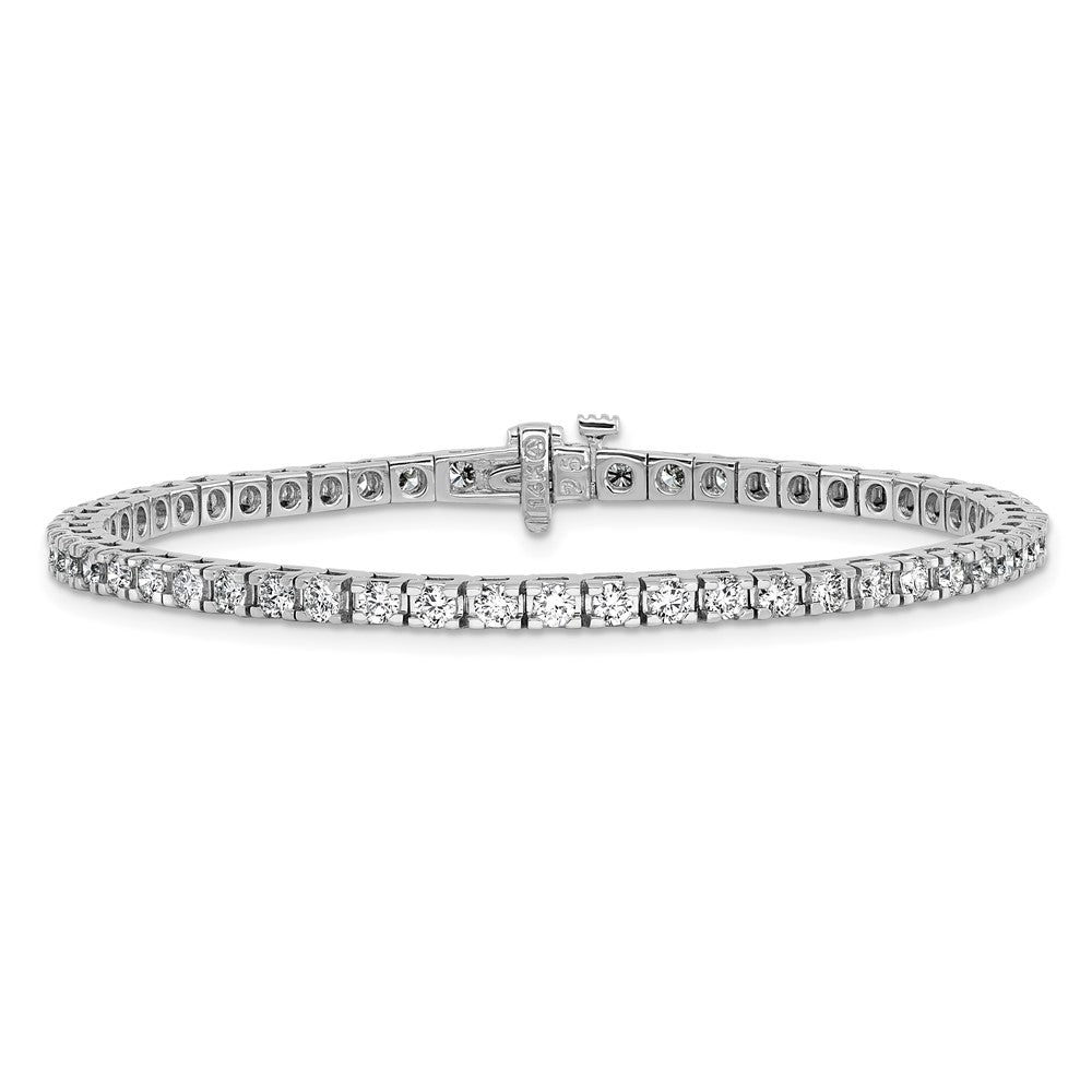 14k White Gold AAA Diamond Tennis Bracelet