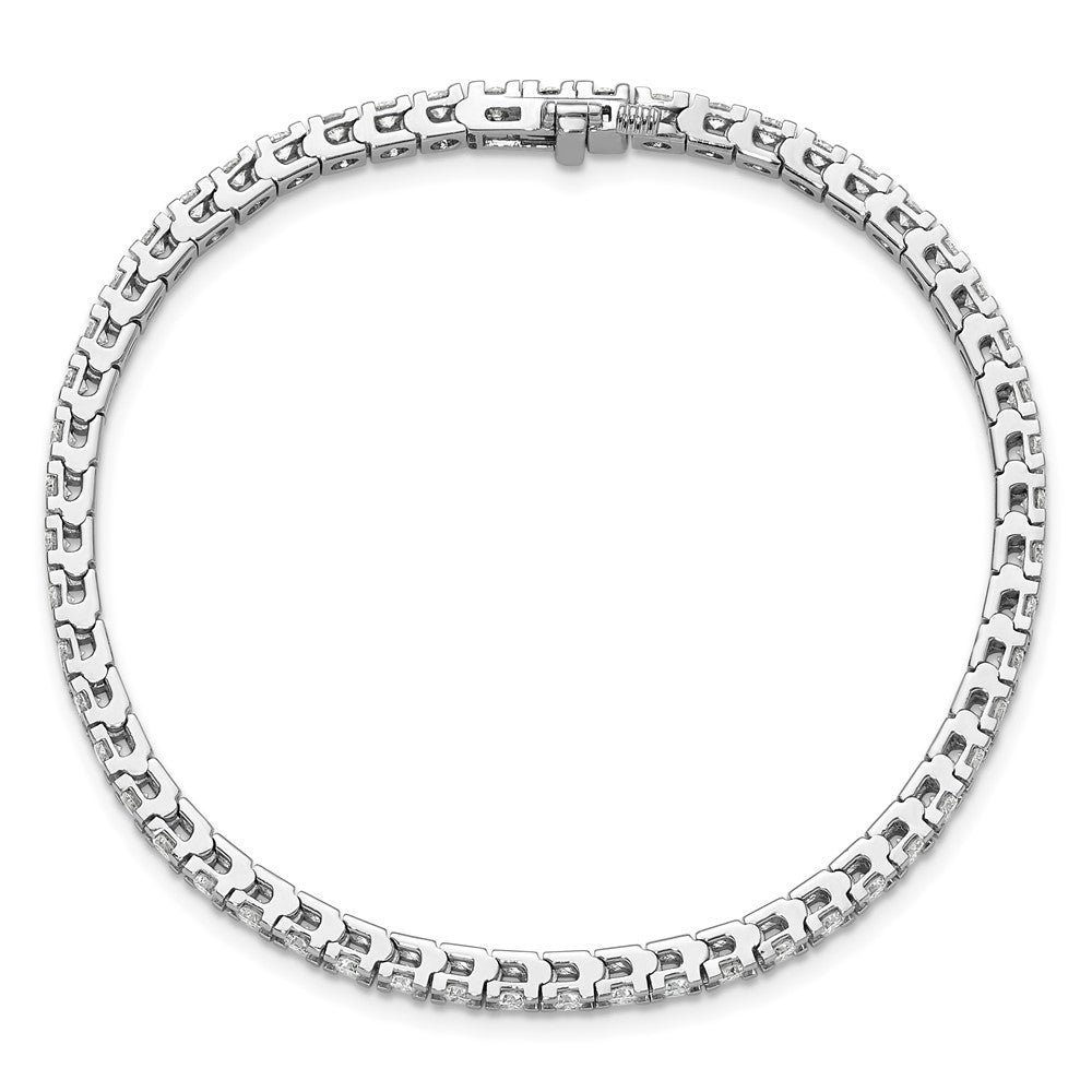 14k White Gold AAA Diamond Tennis Bracelet
