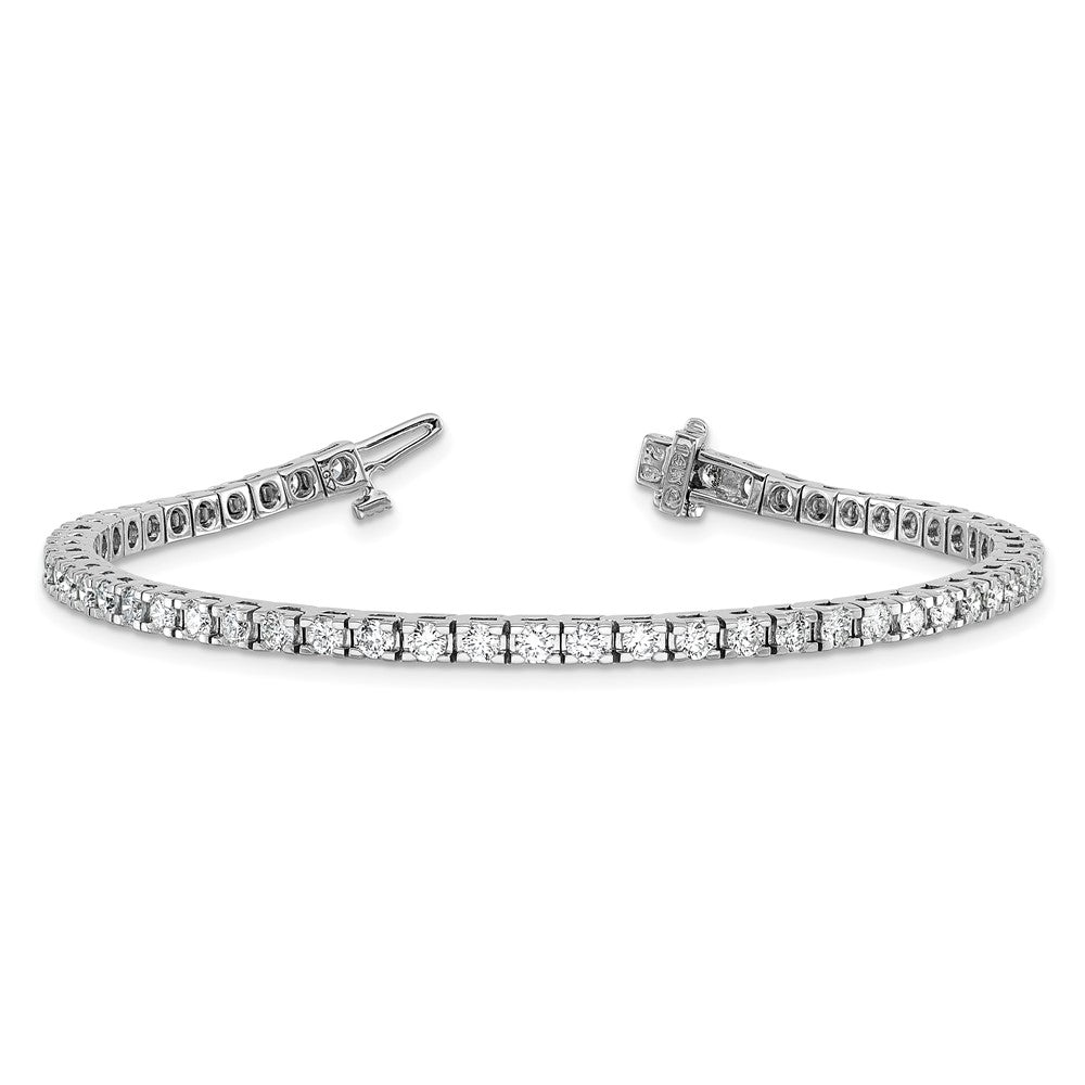 14k White Gold AAA Diamond Tennis Bracelet