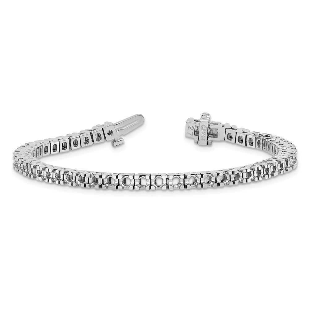14k White Gold Tennis Bracelet Mounting