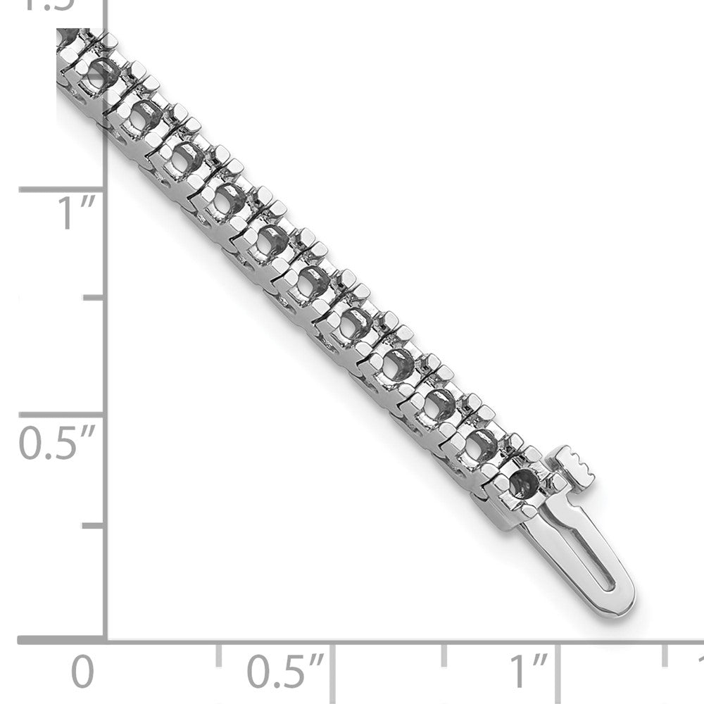 14k White Gold Tennis Bracelet Mounting
