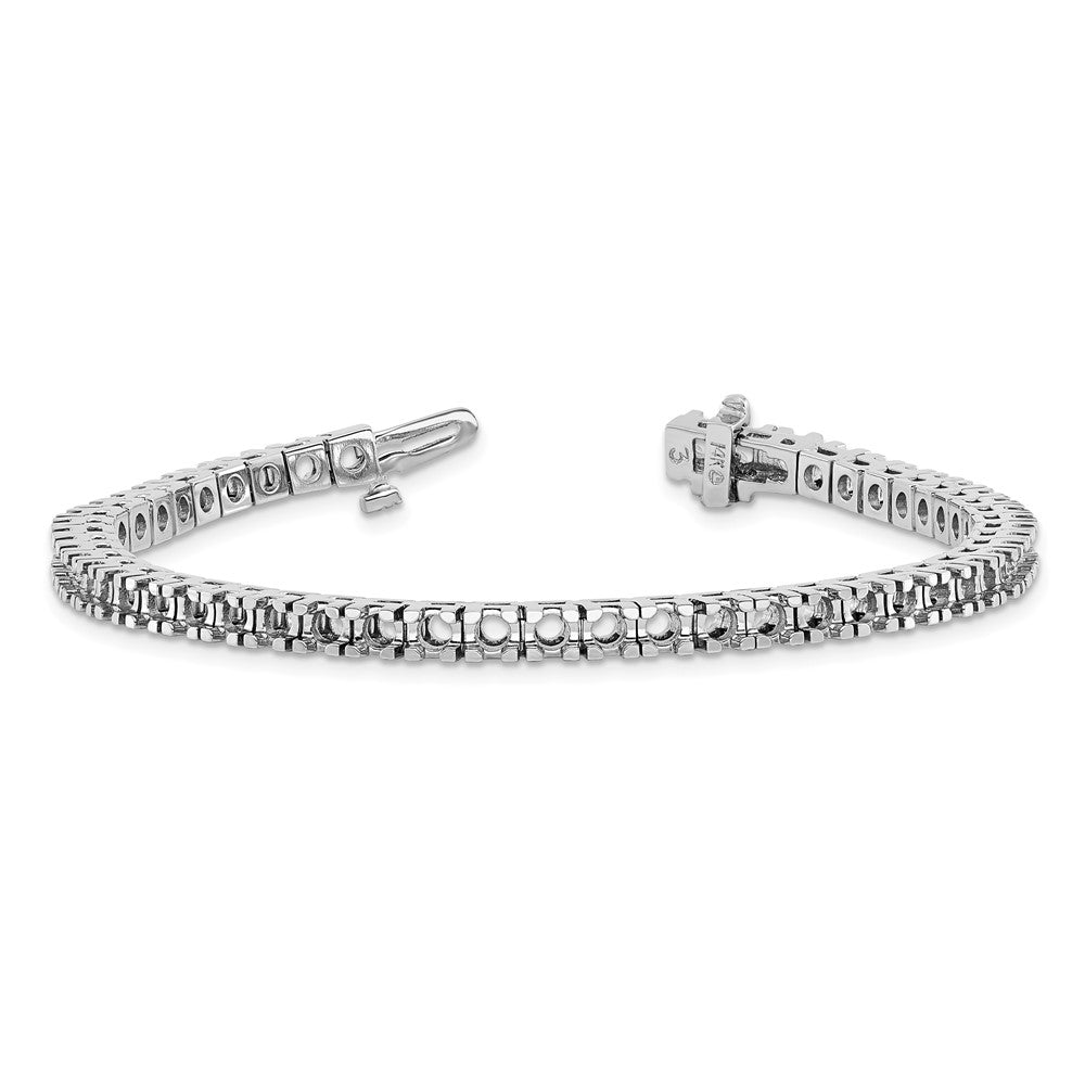14k White Gold Tennis Bracelet Mounting