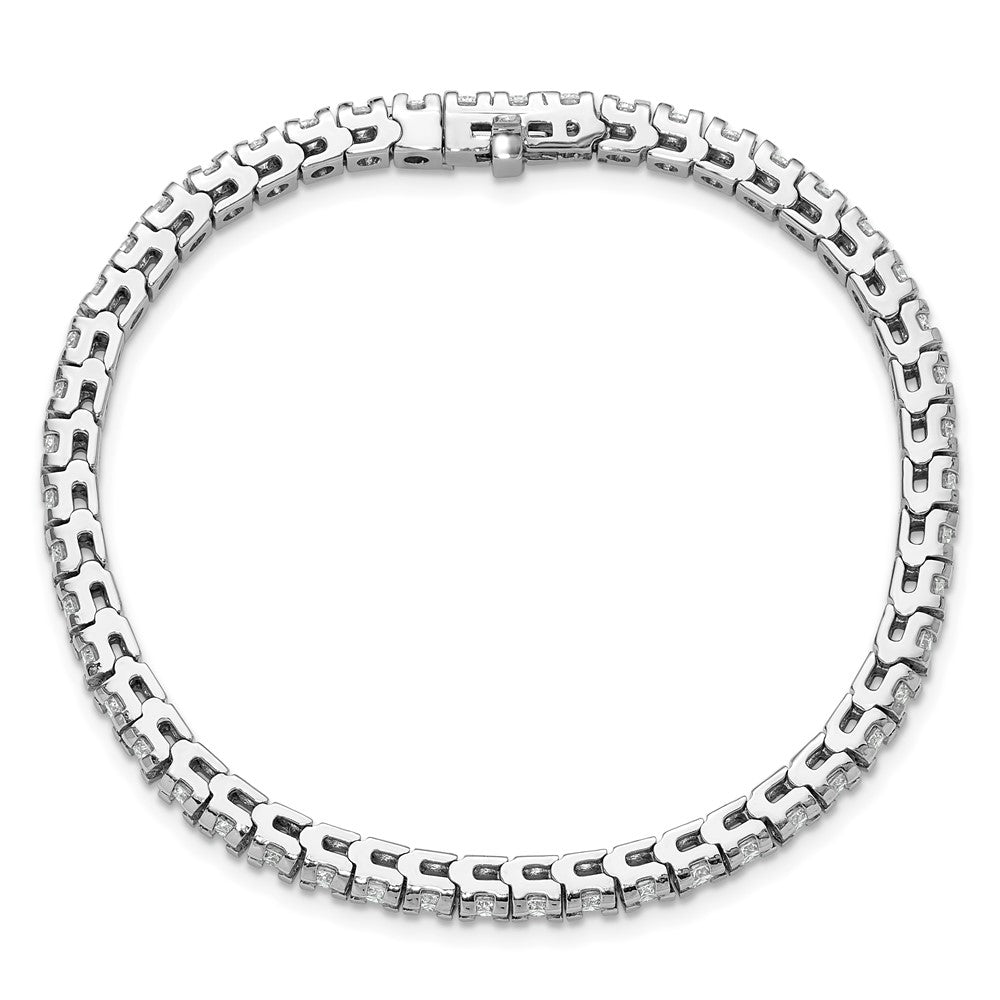 14k White Gold AAA Diamond Tennis Bracelet
