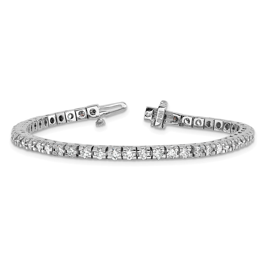 14k White Gold AAA Diamond Tennis Bracelet