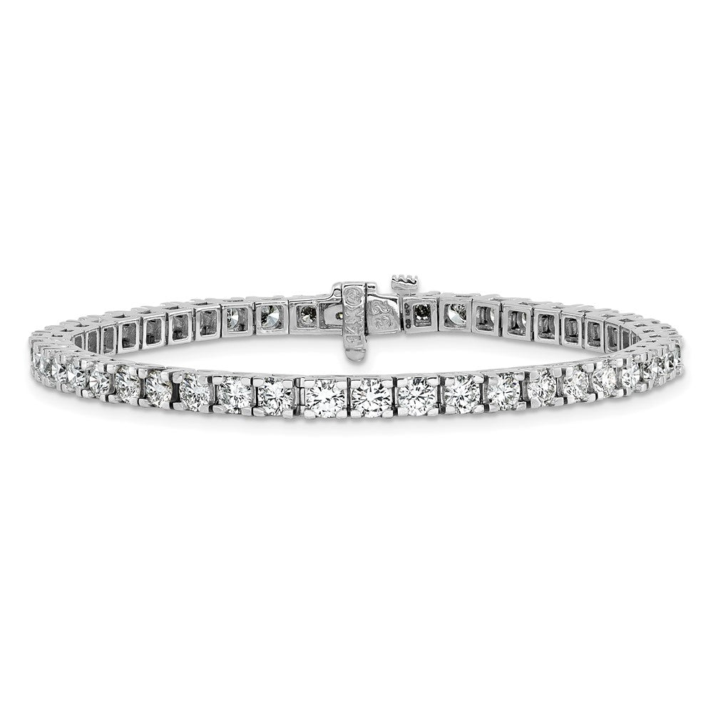 14k White Gold AA Diamond Tennis Bracelet
