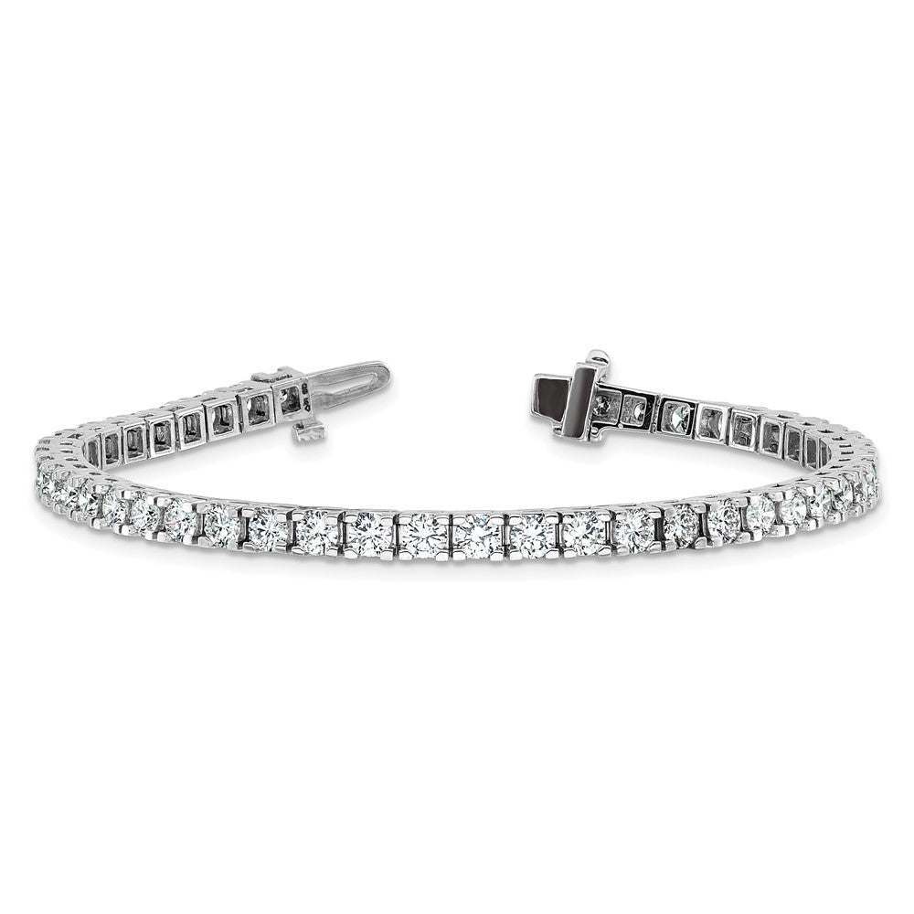 14k White Gold AA Diamond Tennis Bracelet