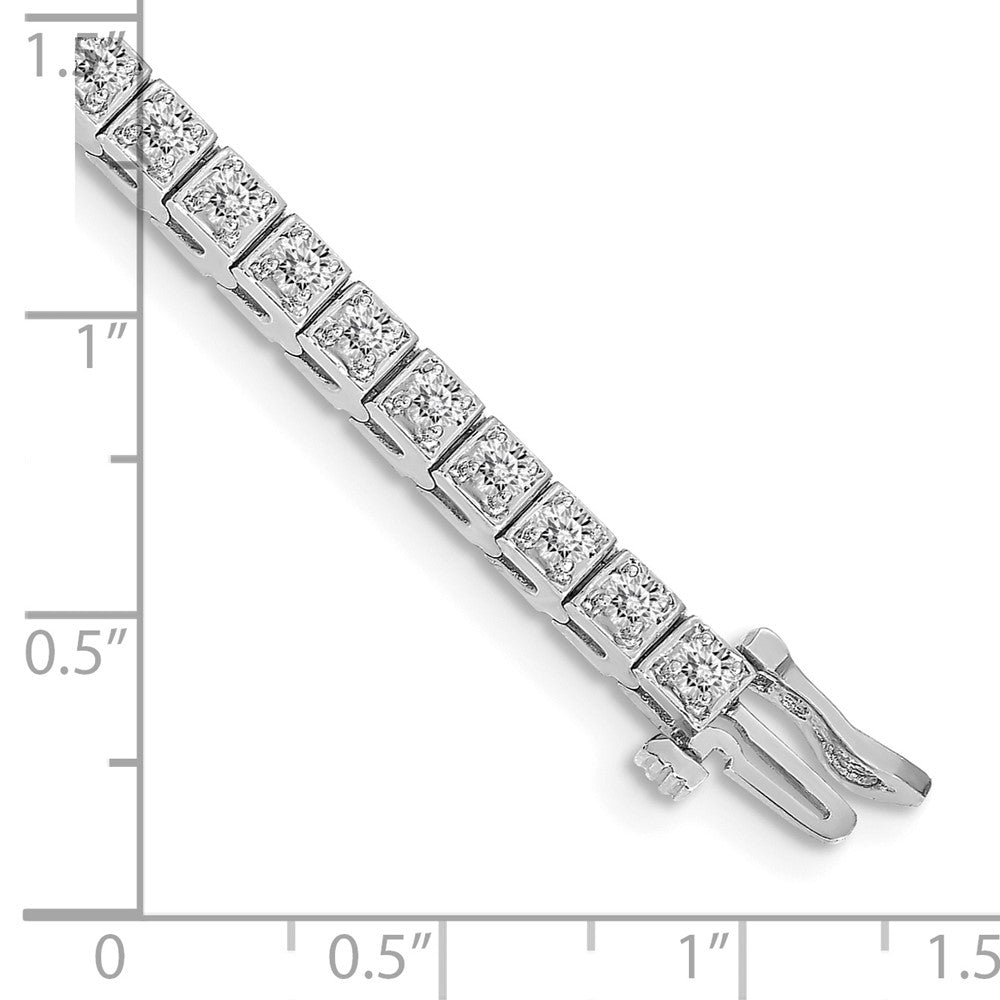 14k White Gold VS Diamond Tennis Bracelet