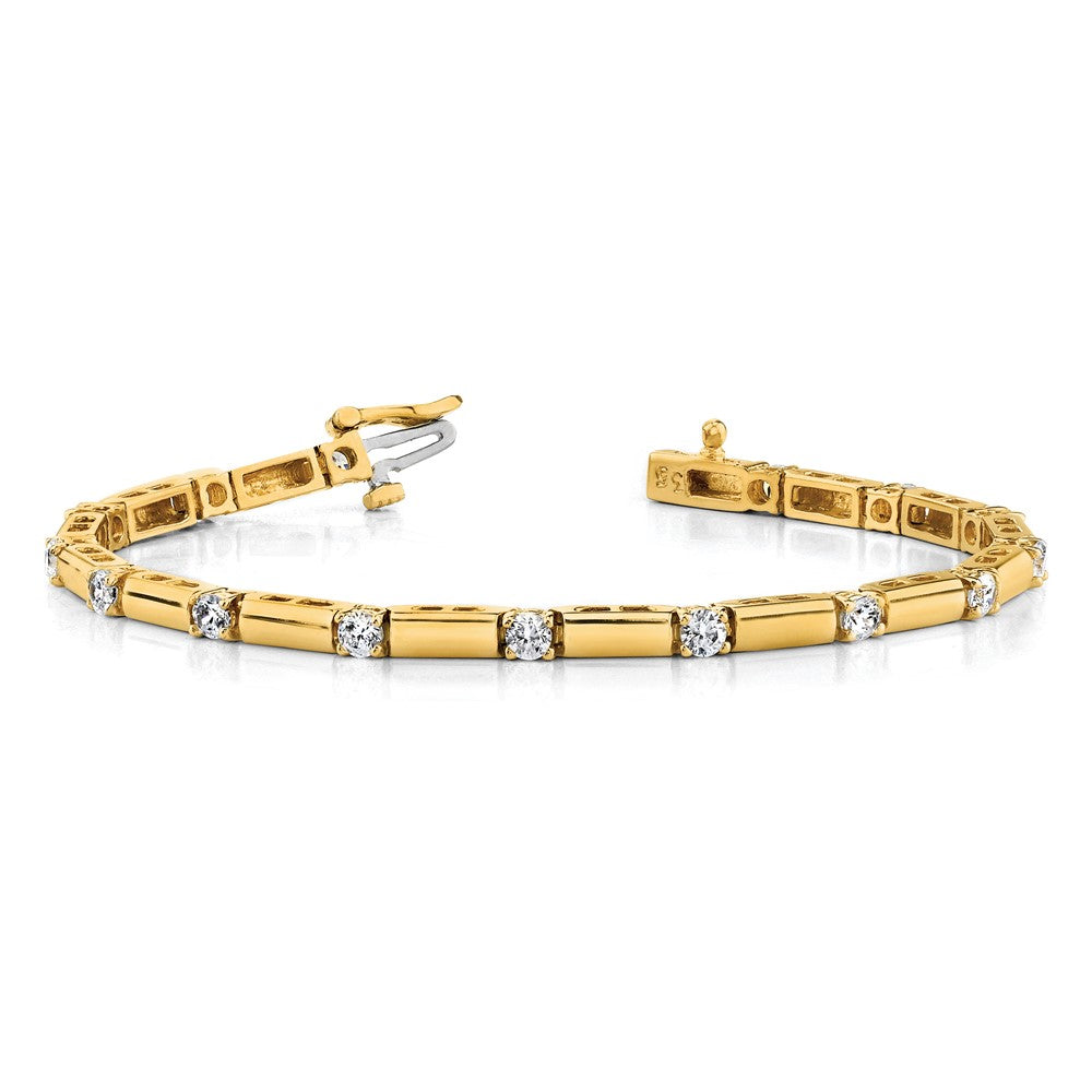 14k AAA Diamond Tennis Bracelet