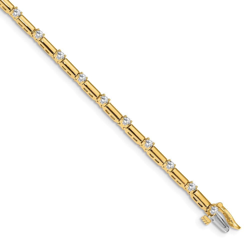 14k AAA Diamond Tennis Bracelet