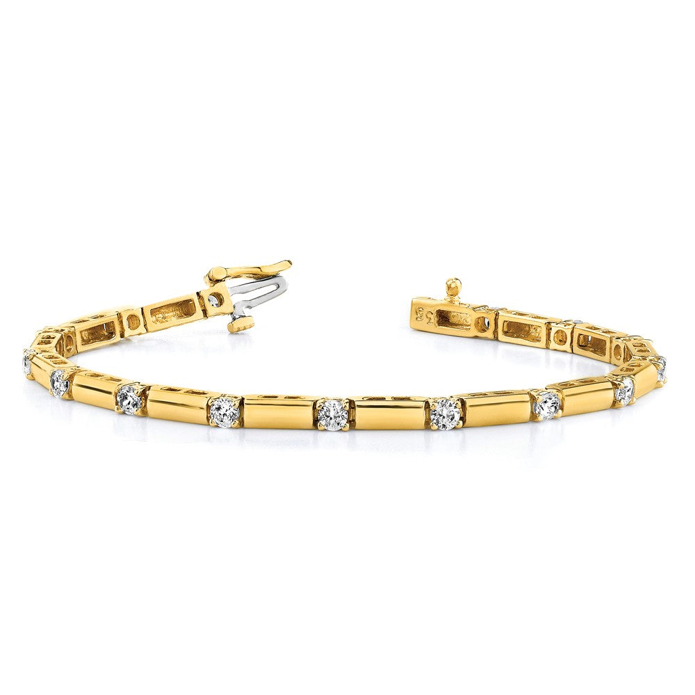 14k AAA Diamond Tennis Bracelet