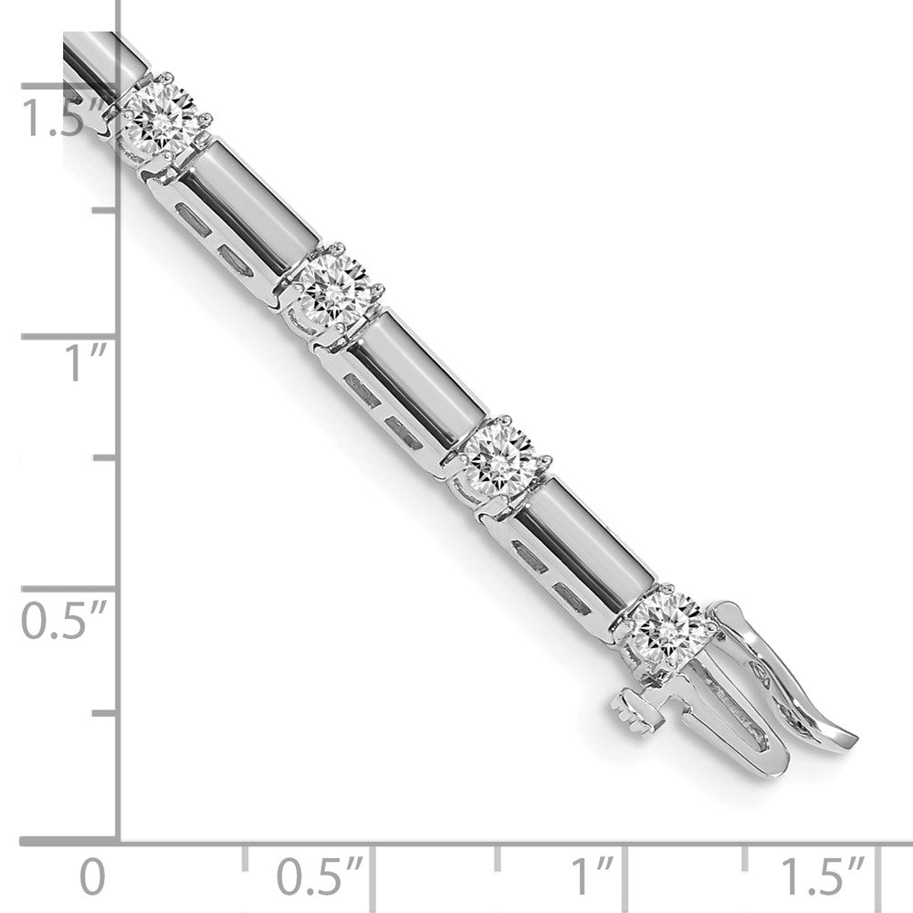 14k White Gold VS Diamond Tennis Bracelet