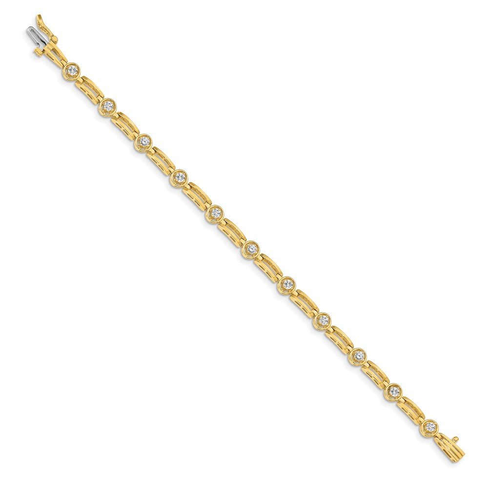 14k AAA Diamond Tennis Bracelet