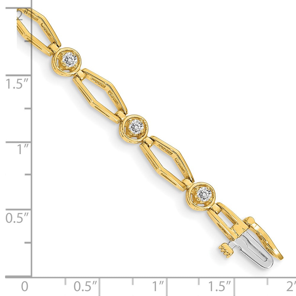 14k VS Diamond Fancy Bracelet