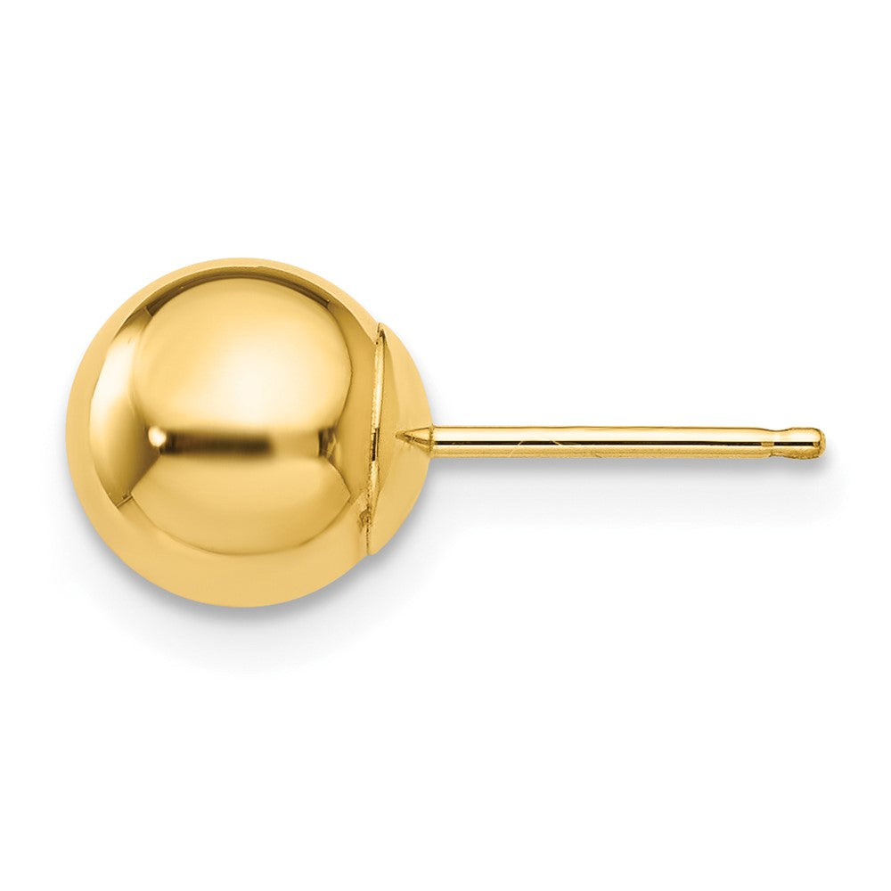 Single 14k Polished 7mm Ball Post Earring