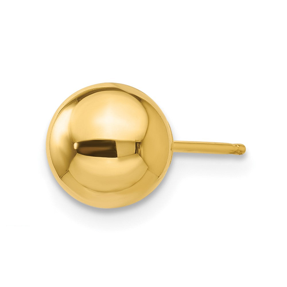 Single 14k Polished 7mm Ball Post Earring