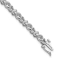 14k White Gold 2.1mm Tennis Bracelet Mounting