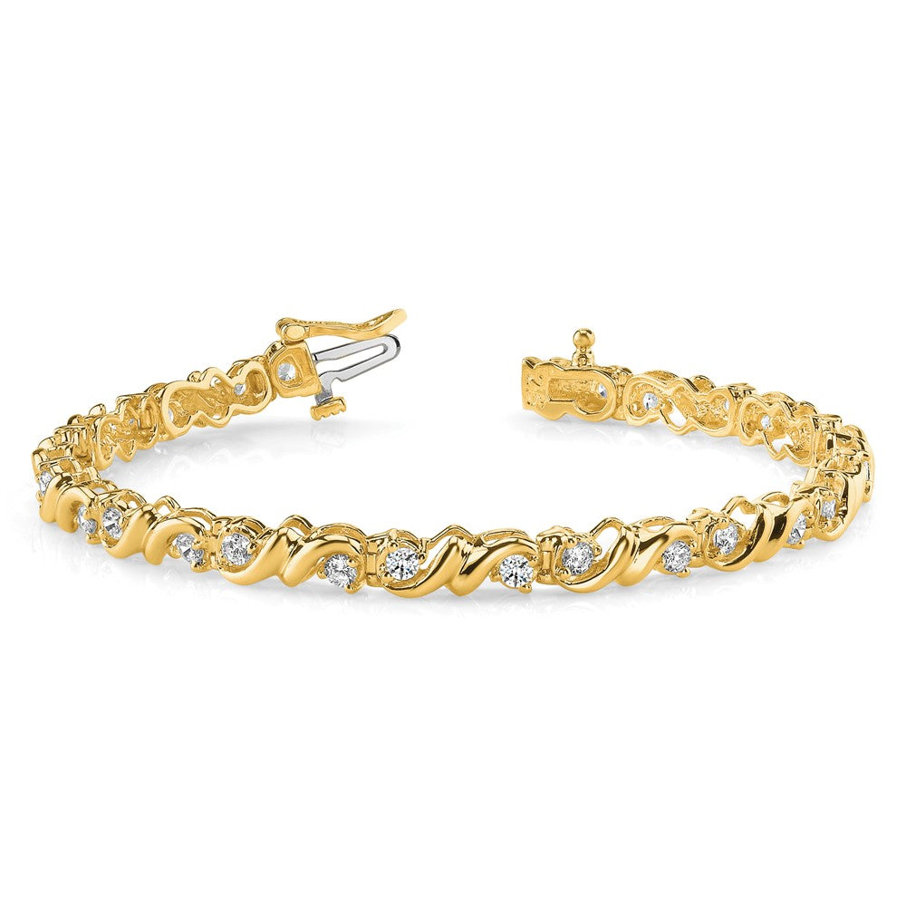 14k 3mm Diamond Tennis Bracelet Mounting