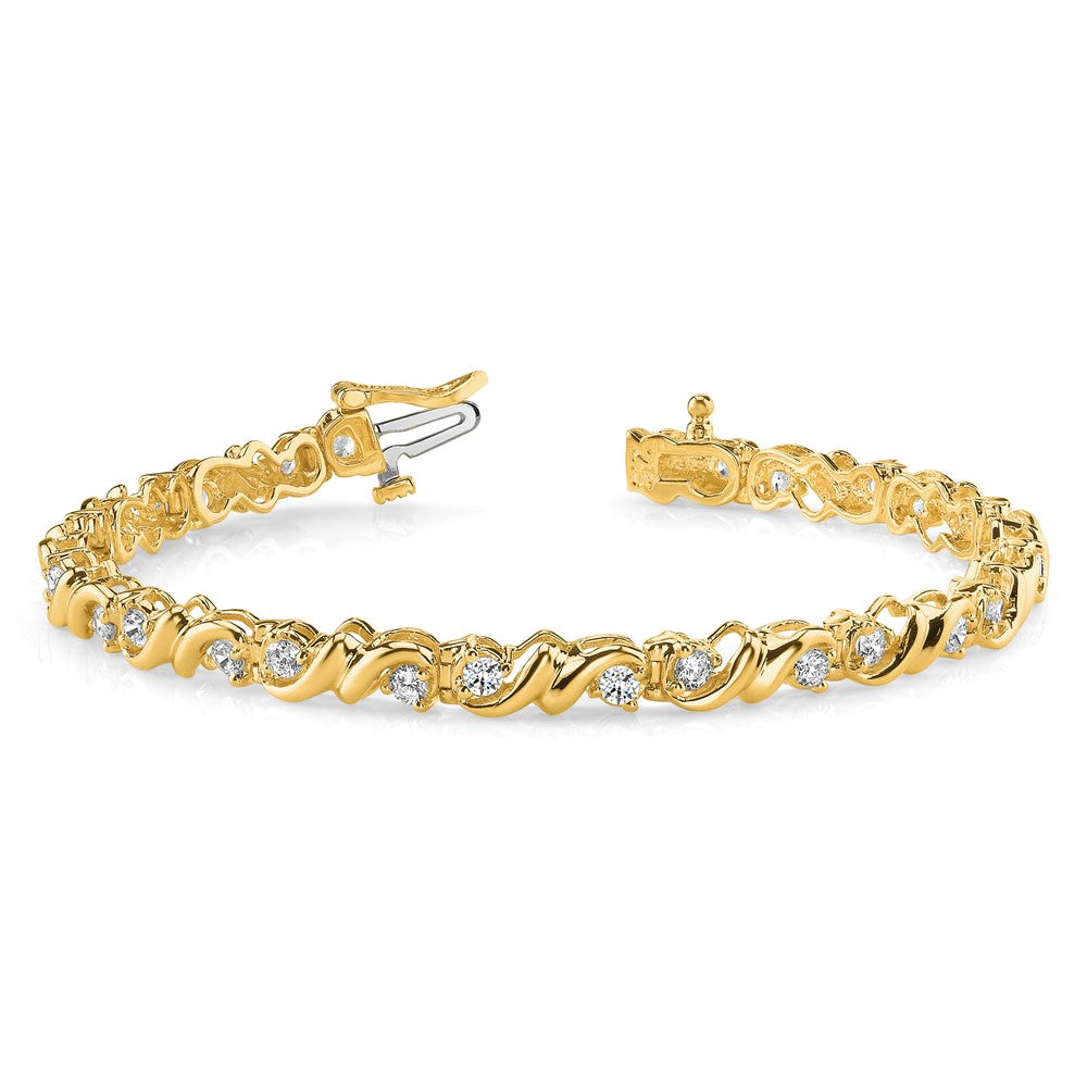 14k 3mm Diamond Tennis Bracelet Mounting