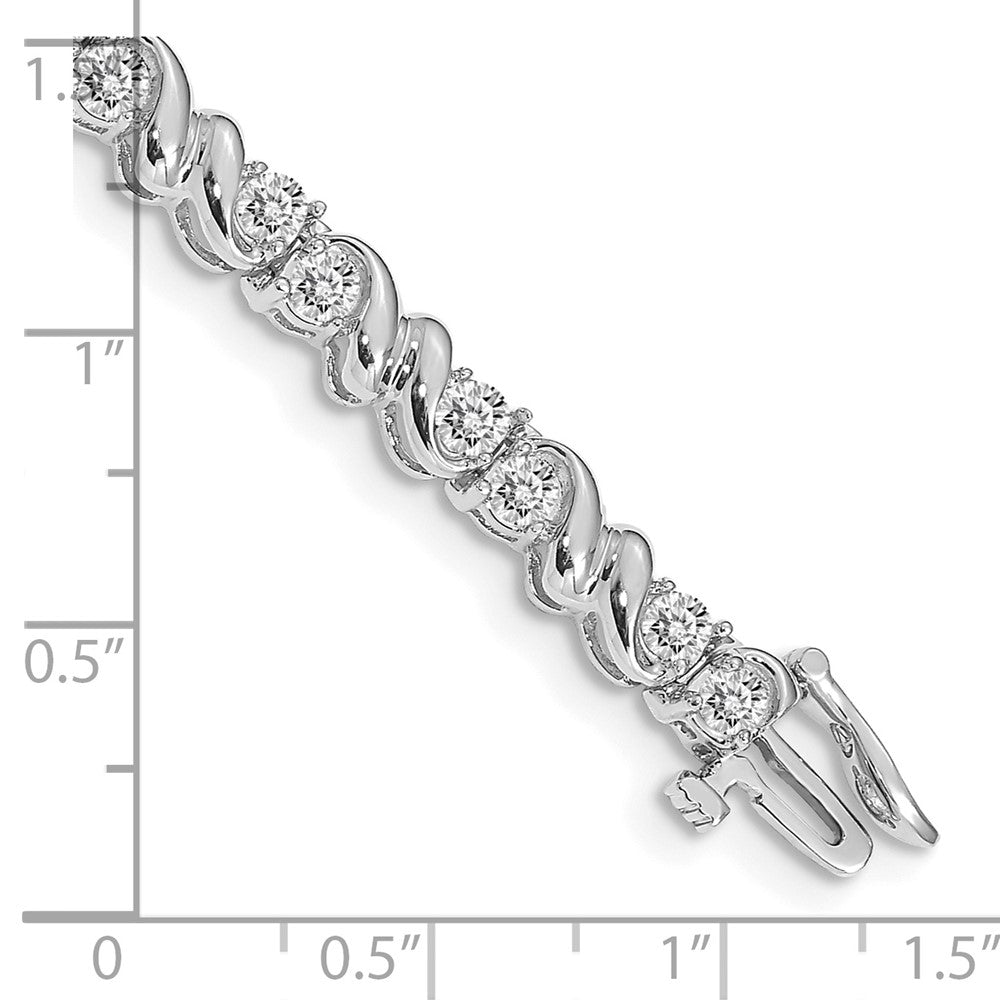 14k White Gold 3mm Tennis Bracelet Mounting