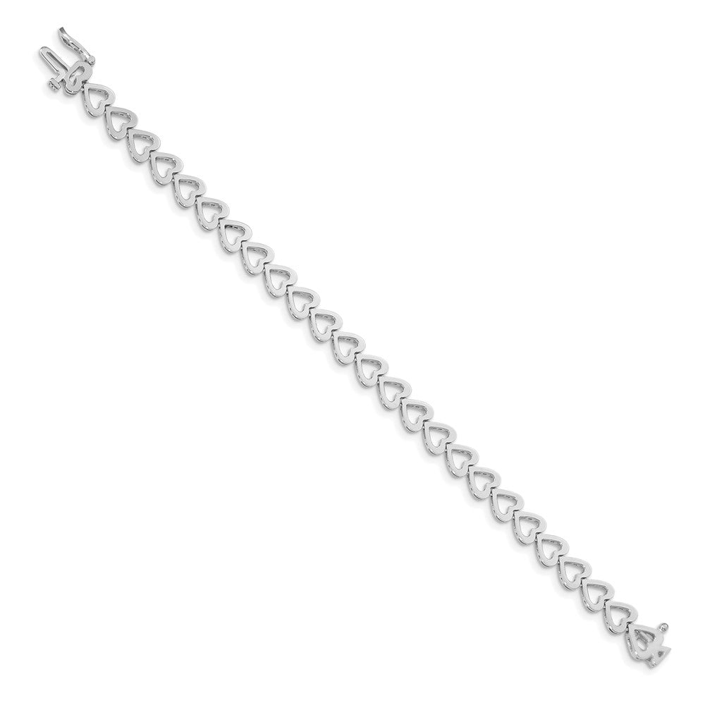 14k WG Holds 24 Stones up to 2.75mm Heart-Shaped Add-A-Dia. Bracelet