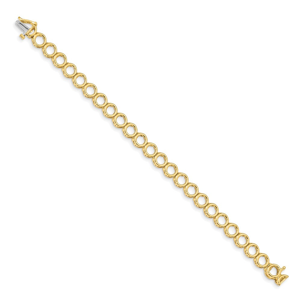14k Holds 24 Stones up to 2.75mm, Add-a-Diamond Tennis Bracelet