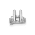 14k White Gold Head, up to 2.75mm Dia., X852 Add-a-Diamond Bracelet
