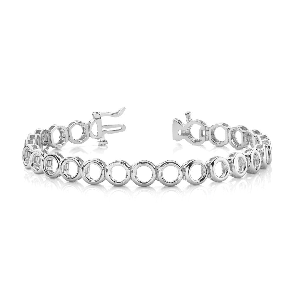 14k WG Holds 24 Stones up to 2.75mm, Add-a-Diamond Tennis Bracelet