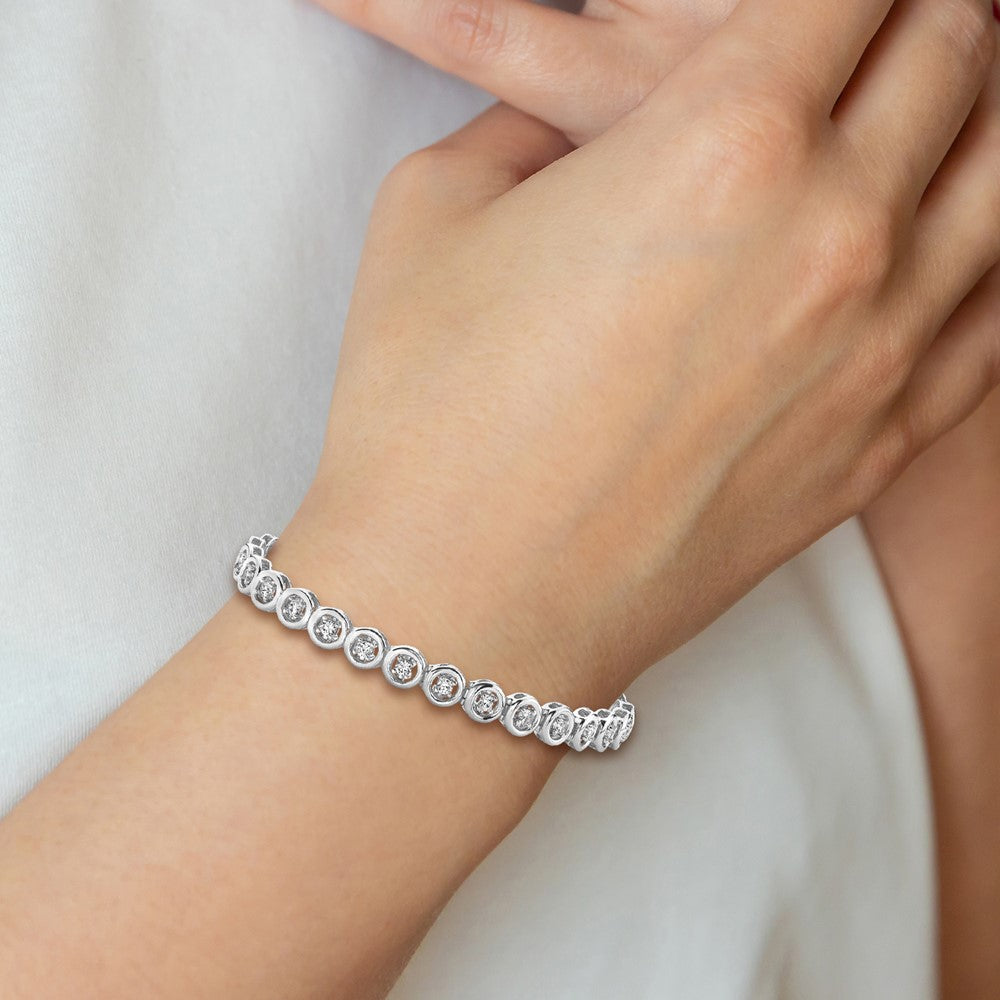 14k WG Holds 24 Stones up to 2.75mm, Add-a-Diamond Tennis Bracelet