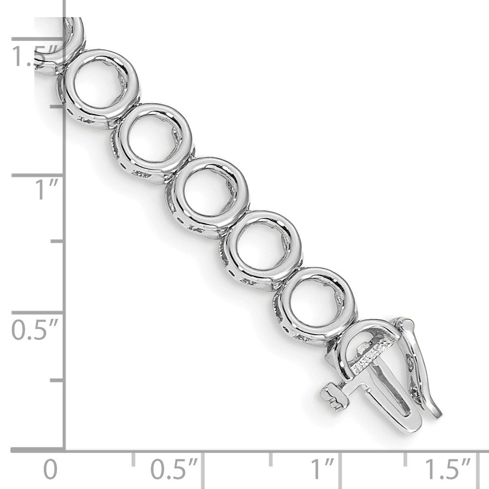 14k WG Holds 24 Stones up to 2.75mm, Add-a-Diamond Tennis Bracelet