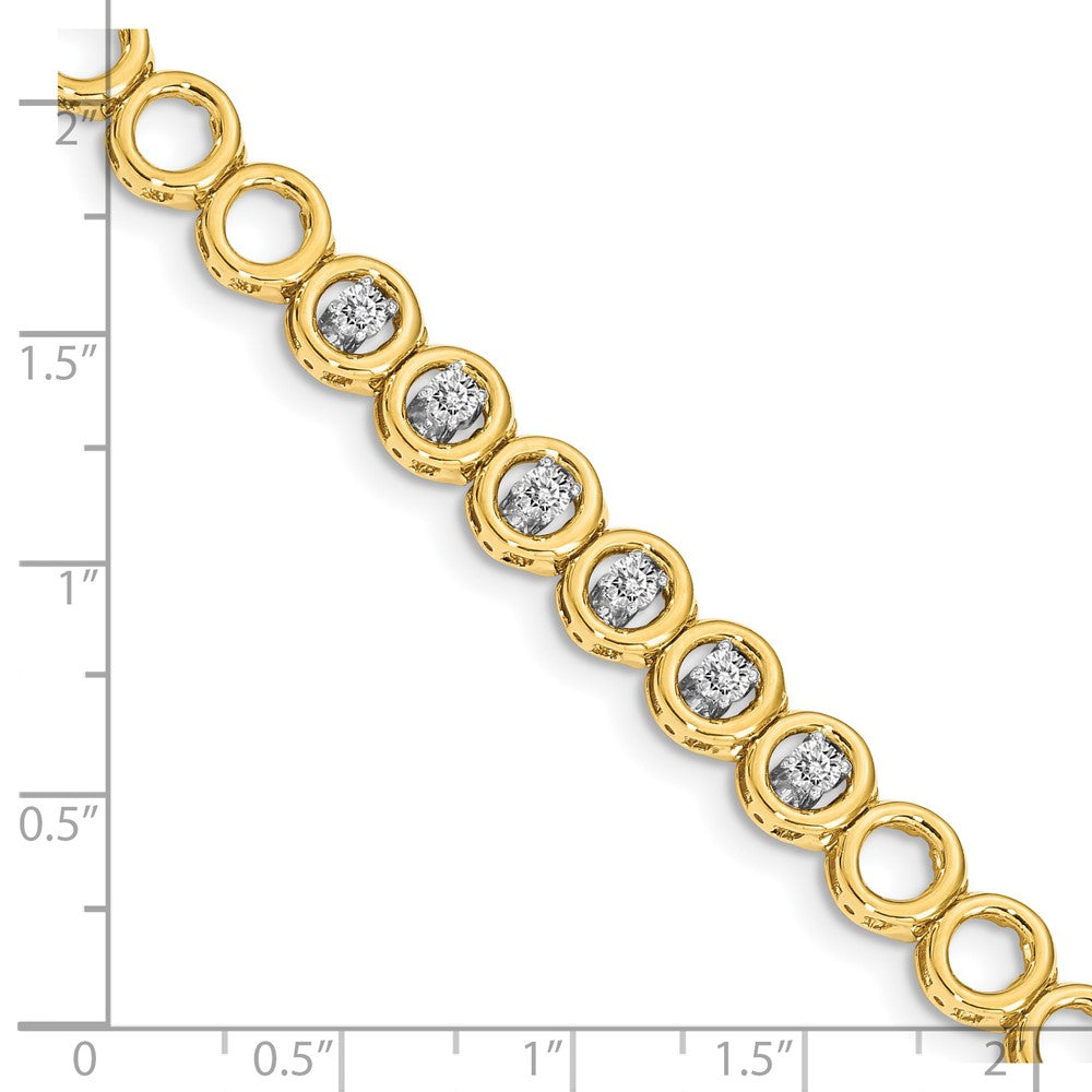 14k AA Diamond Add-A-Diamond Bracelet