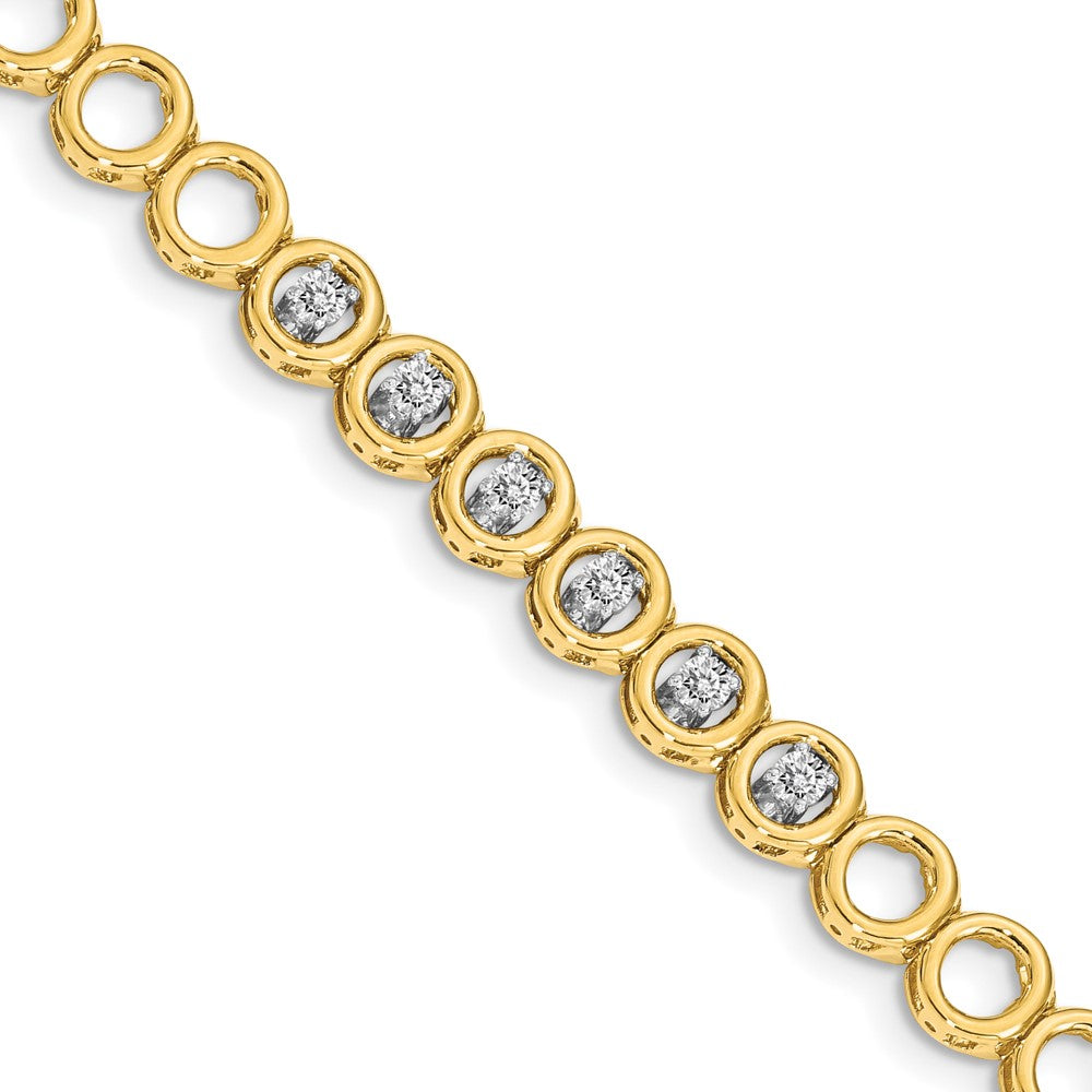 14k AA Diamond Add-A-Diamond Bracelet