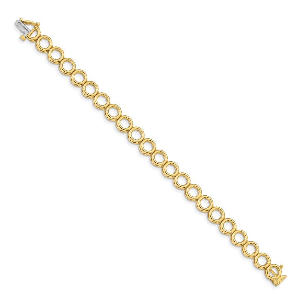 14k Holds 22 Stones up to 3.25mm, Add-a-Diamond Tennis Bracelet