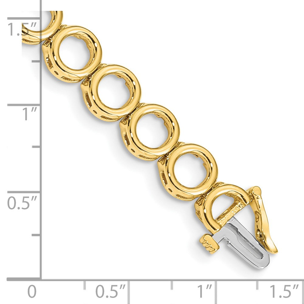 14k Holds 22 Stones up to 3.25mm, Add-a-Diamond Tennis Bracelet