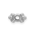 14k White Gold Head, up to 3.25mm Dia., X855 Add-a-Diamond Bracelet