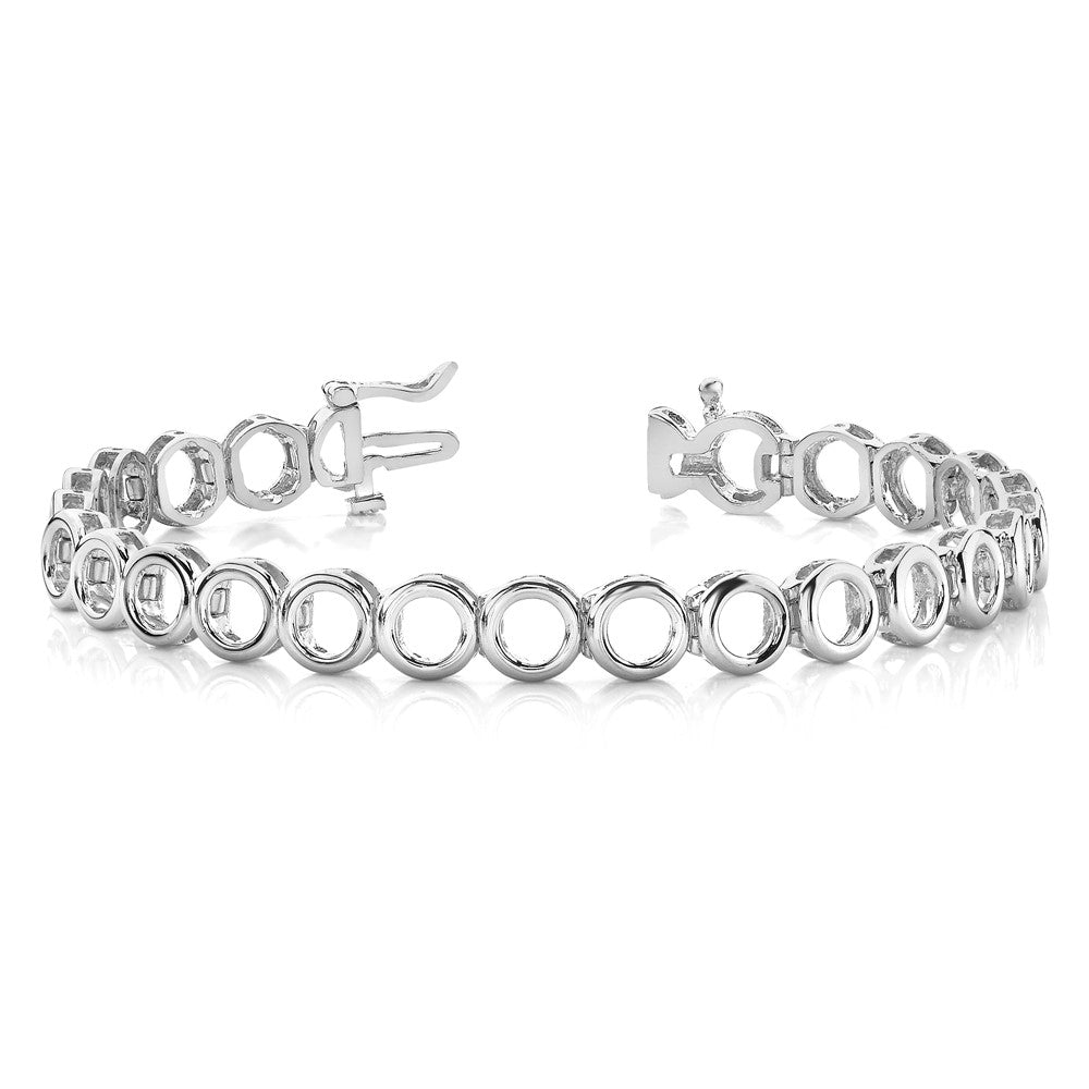 14k WG Holds 22 Stones up to 3.25mm, Add-a-Diamond Tennis Bracelet
