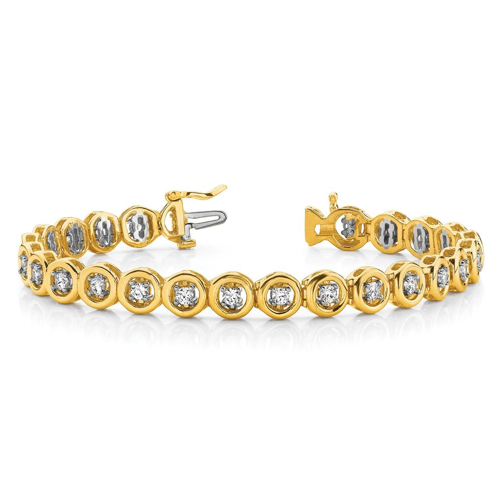 14k AA Diamond Add-A-Diamond Bracelet