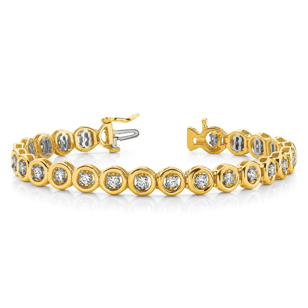 14k AA Diamond Add-A-Diamond Bracelet
